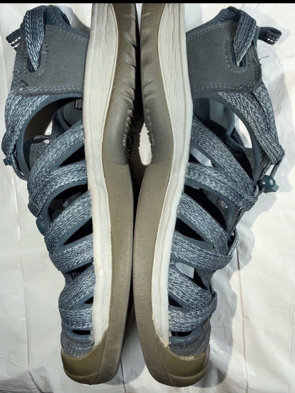 KEEN Women's Whisper Waterproof Sport Hiking Sandals - Smoke Blue / Gray 9